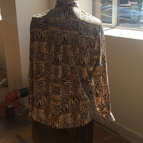 Alfred Dunner  checkered animal print shirt.. - Picture 4 of 5